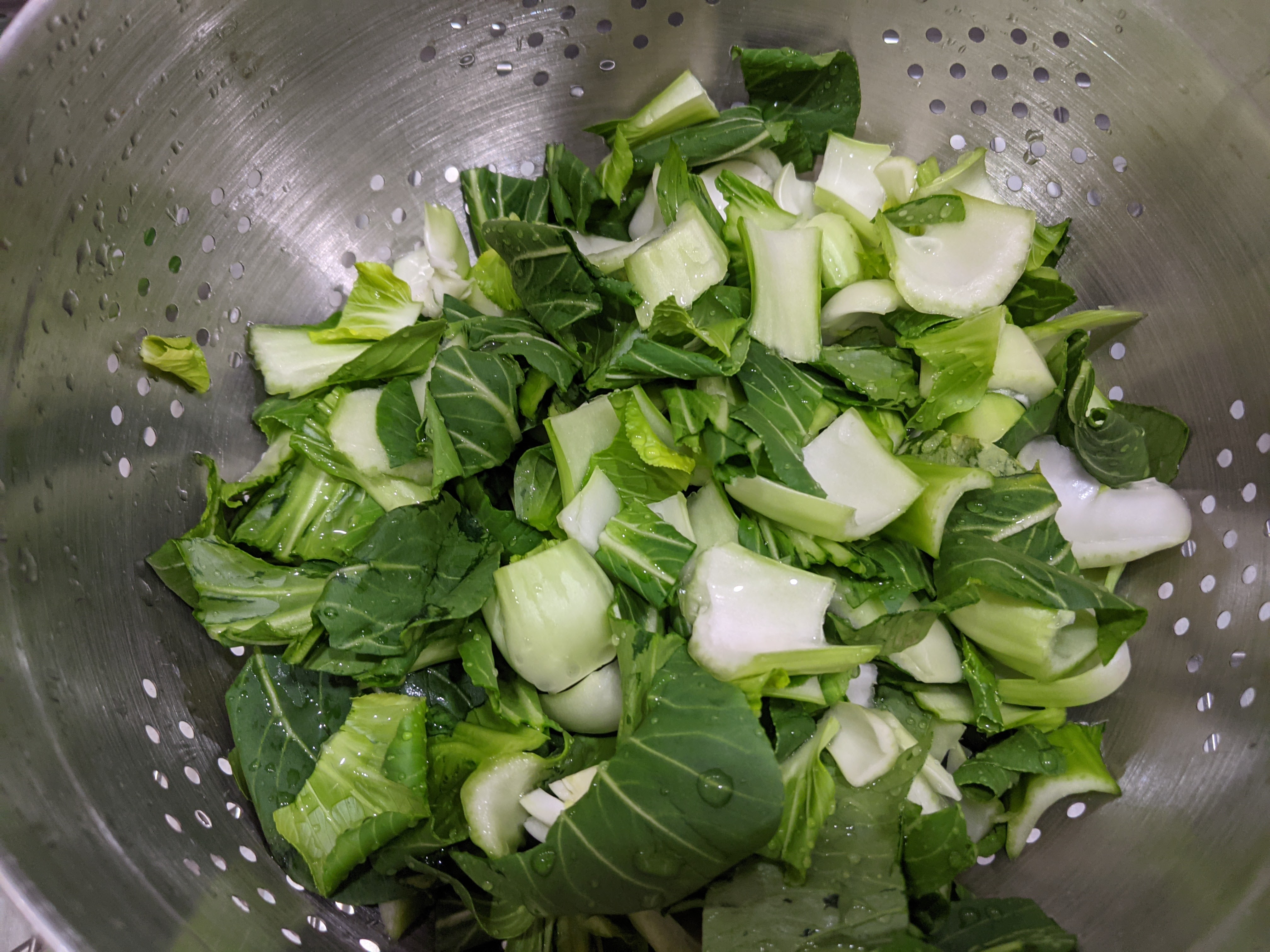 Chopped bok choy